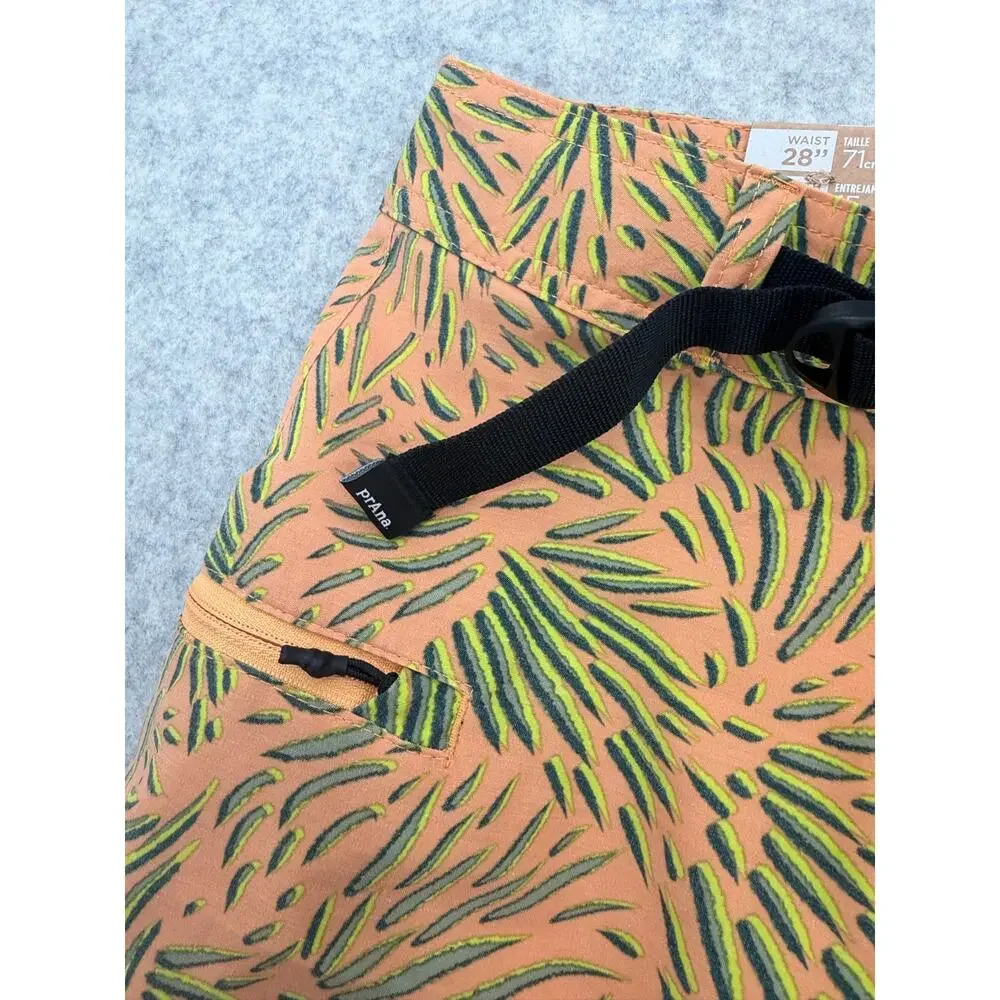 NWT PrAna Aura Glow Fronds Rock Shock Boardshorts Size 28